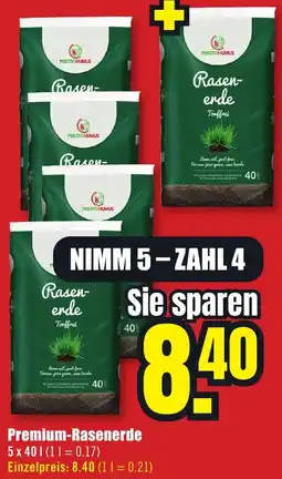 B1 Discount Baumarkt Premium-Rasenerde Angebot