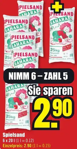 B1 Discount Baumarkt Spielsand Angebot