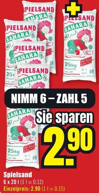 B1 Discount Baumarkt Spielsand Angebot