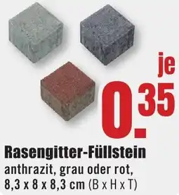 B1 Discount Baumarkt Rasengitter-Füllstein Angebot