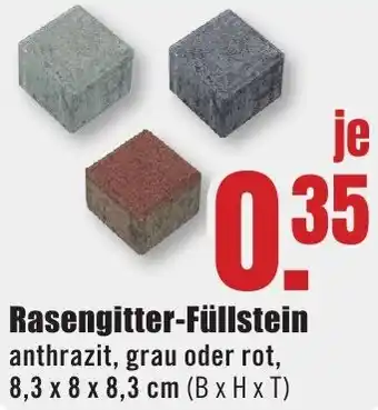 B1 Discount Baumarkt Rasengitter-Füllstein Angebot