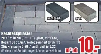 B1 Discount Baumarkt Rechteckpflaster Angebot