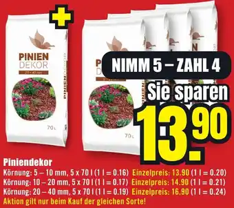 B1 Discount Baumarkt Piniendekor Angebot