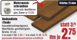 B1 Discount Baumarkt Bodendiele Teak Angebot