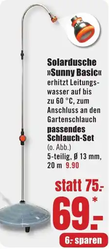B1 Discount Baumarkt Solardusche Sunny Basic Angebot