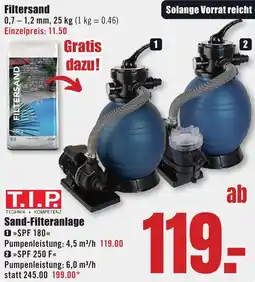 B1 Discount Baumarkt T.I.P Sand-Filteranlage Angebot