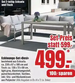 B1 Discount Baumarkt Ecklounge-Set Desi Angebot