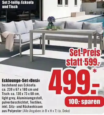 B1 Discount Baumarkt Ecklounge-Set Desi Angebot