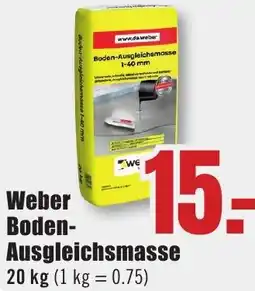 B1 Discount Baumarkt Weber Boden Ausgleichsmasse Angebot
