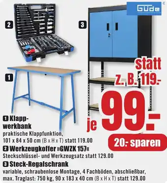 B1 Discount Baumarkt Güde Klappwerkbank Angebot