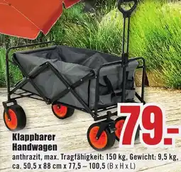 B1 Discount Baumarkt Klappbarer Handwagen Angebot