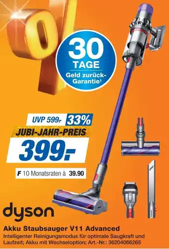 Expert dyson Akku Staubsauger V11 Advanced Angebot