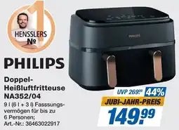 Expert PHILIPS Doppel Heißluftfritteuse NA352/04 Angebot