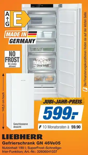 Expert LIEBHERR Gefrierschrank GN 46Ve05 Angebot
