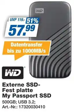 Expert WD Externe SSD- Fest platte My Passport SSD Angebot