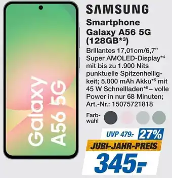 Expert SAMSUNG Smartphone Galaxy A56 5G (128GB) Angebot