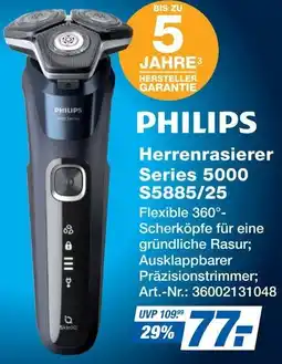 Expert PHILIPS Herrenrasierer Series 5000 S5885/25 Angebot