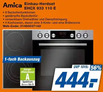 Expert Amica Einbau-Herdset EHCX 933 110 E Angebot