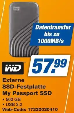 Expert WD Externe SSD-Festplatte My Passport SSD Angebot