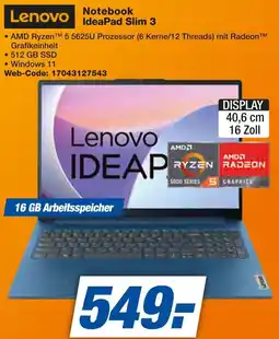Expert Lenovo Notebook IdeaPad Slim 3 Angebot