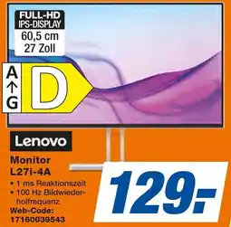 Expert Lenovo Monitor L27i-4A Angebot