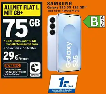 Expert SAMSUNG Galaxy S25 5G 128 GB Angebot