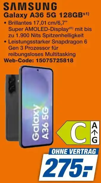 Expert SAMSUNG Galaxy A36 5G 128GB Angebot