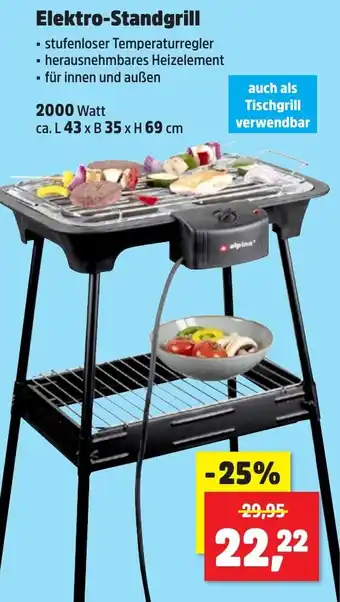 Thomas Philipps Elektro-Standgrill Angebot