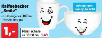 Thomas Philipps Kaffeebecher ,,Smile" Angebot