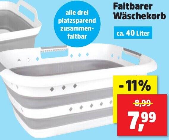 Faltbarer Wäschekorb Angebot bei Thomas Philipps