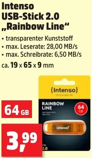 Thomas Philipps Intenso USB-Stick 2.0 ,,Rainbow Line“ Angebot