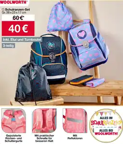 Woolworth Schulranzen-Set Angebot