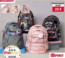 Woolworth SPIRIT Schulrucksack Angebot