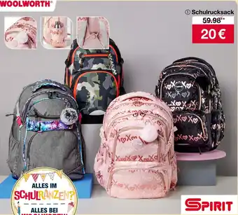 Woolworth SPIRIT Schulrucksack Angebot