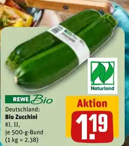 REWE Deutschland: Bio Zucchini Angebot