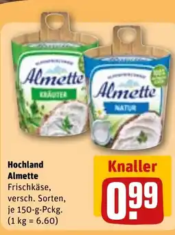 REWE Hochland Almette Angebot