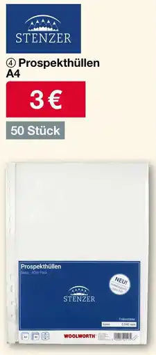 Woolworth STENZER Prospekthüllen A4 Angebot