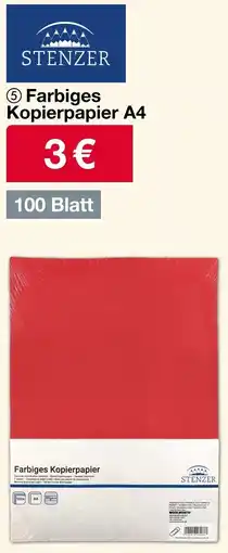 Woolworth STENZER Farbiges Kopierpapier A4 Angebot