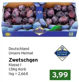 CAP Markt Unsere Heimat Zwetschgen Angebot