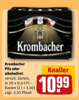 REWE Krombacher Pils oder alkoholfrei Angebot
