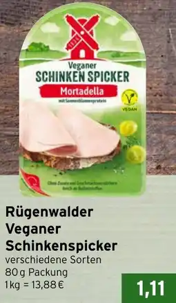 CAP Markt Rügenwalder Veganer Schinkenspicker Angebot