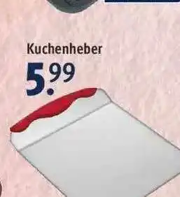 Rossmann Kuchenheber Angebot