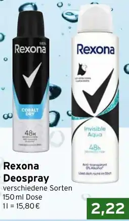 CAP Markt Rexona Deospray Angebot