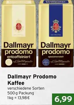 CAP Markt Dallmayr Prodomo Kaffee Angebot