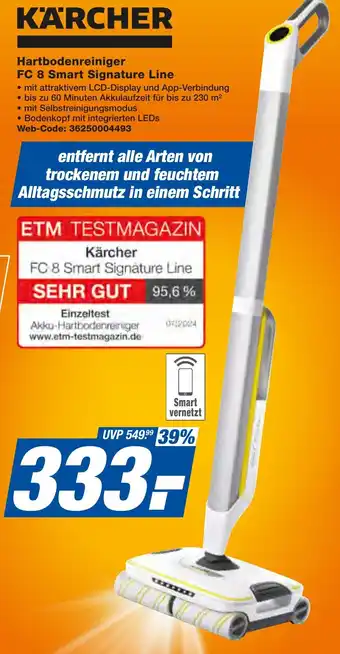 expert Techno Land KÄRCHER Hartbodenreiniger FC 8 Smart Signature Line Angebot