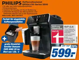 expert Techno Land PHILIPS Kaffeevollautomat EP5541/50 Series 5500 Angebot