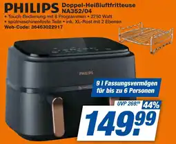 expert Techno Land PHILIPS Doppel-Heißluftfritteuse NA352/04 Angebot