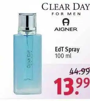 Rossmann Clear Day Aigner Edt Spray Angebot