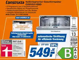 expert Techno Land Constructa Vollintegrierter-Geschirrspüler CG6VX01EBD Angebot