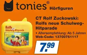 expert Techno Land tonies Hörfiguren CT Rolf Zuckowski: Rolfs neue Schulweg Hitparade Angebot